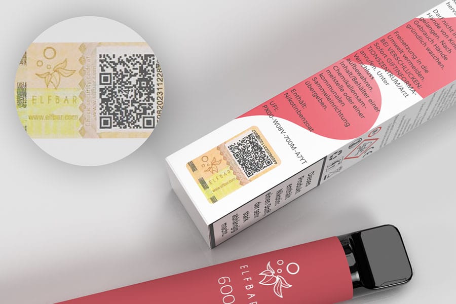 Elfbar 600 auf Echtheit prüfen - QR-Code